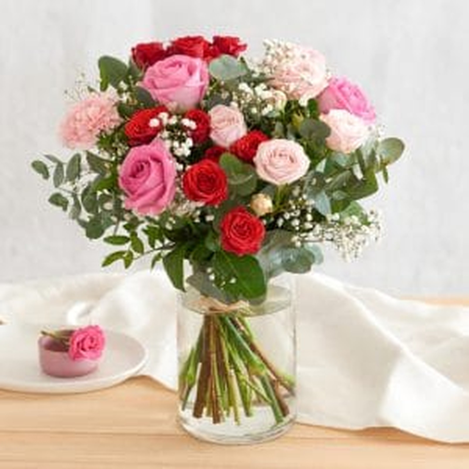 Composition florale en hauteur